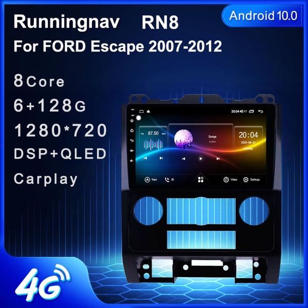 

player 4g lte android 10.1 for escape 2007-2012 multimedia stereo car dvd navigation gps radio