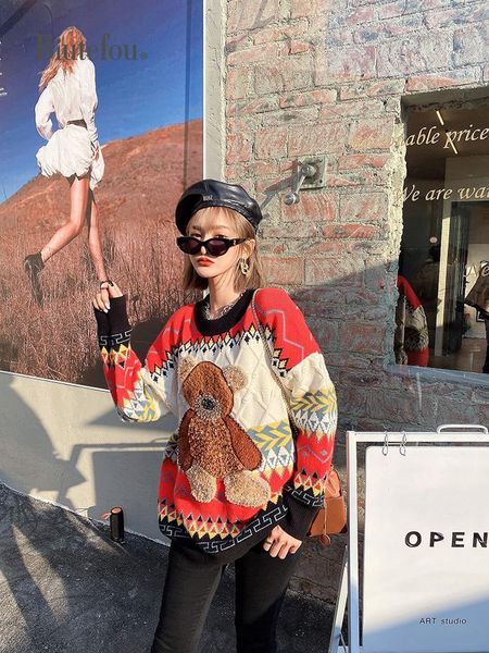 

arrival winter women beading christmas sweaters women's, White;black