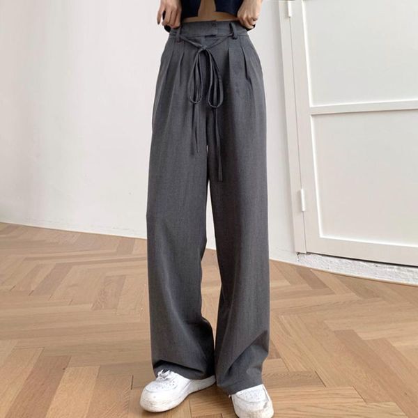 

women's pants & capris summer women wide leg female loose womens trousers oversize maxi linen harem pant high waist cotton, Black;white