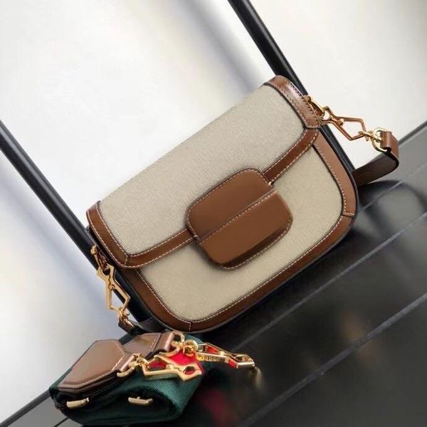 

high women handbag crossbody fashion bags designer classic pattern leather retro saddle shoulder bag