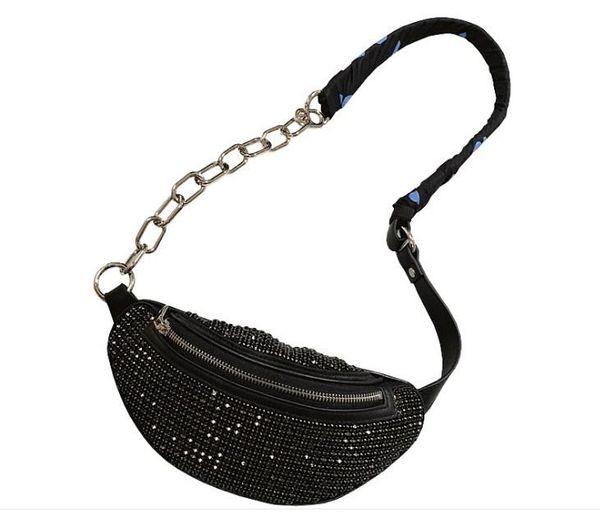 

waist bags style women diamond cow leather fashion belt bag