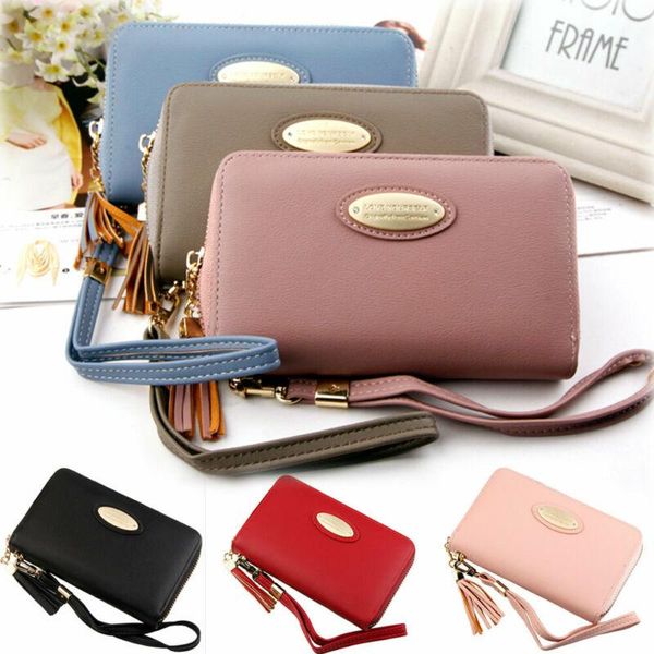 

wallets women's short small wallet lady pu leather folding coin card holder money purse mini, Red;black