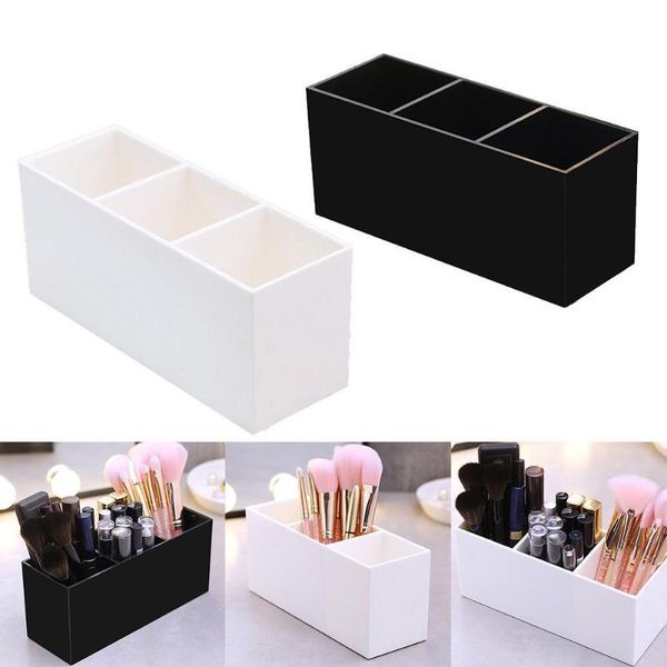 

eyebrow tools & stencils modern and simple 3 grid makeup brush storage tube injection bedroom deskpencil holder