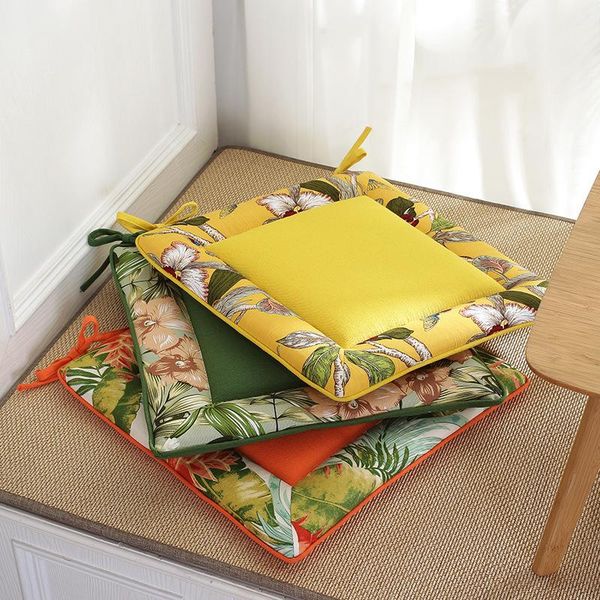 

cushion/decorative pillow 40x40cm japanese simple square cushion plant printing chair tatami home textile decor