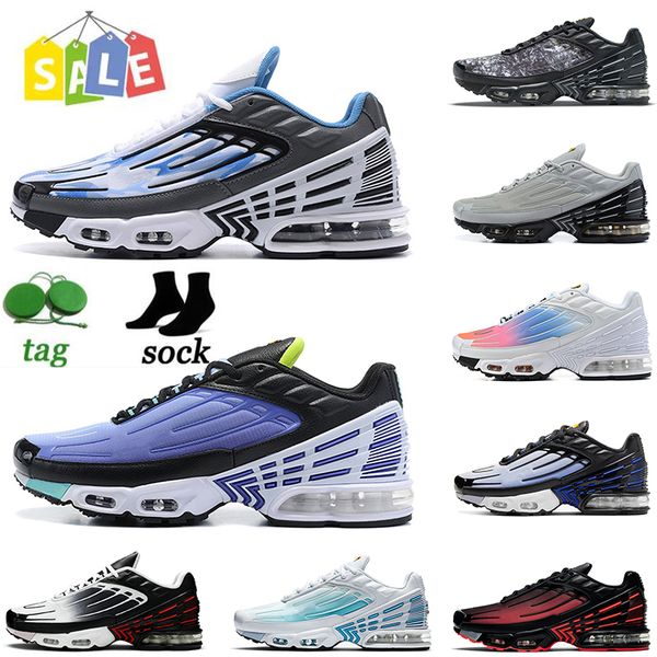 

2022 wholesale tuned tn plus 3 trainers womens mens running shoes airsmaxs ghost green radiant red white og black leather laser blue sports, White;red