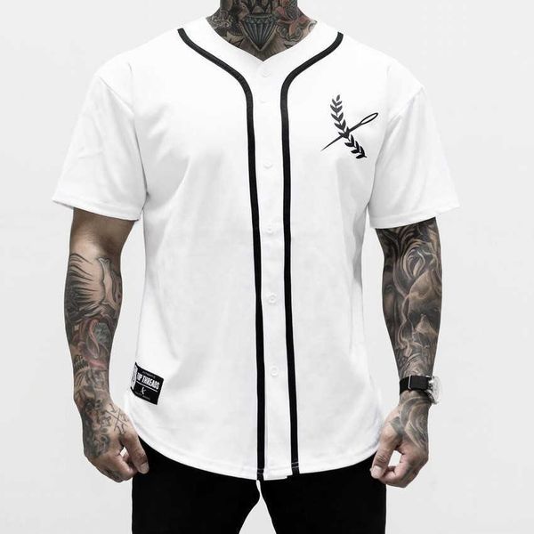 

4564542124 blank custom baseball jersey men women size s-3xl white button down pullover, Blue;black