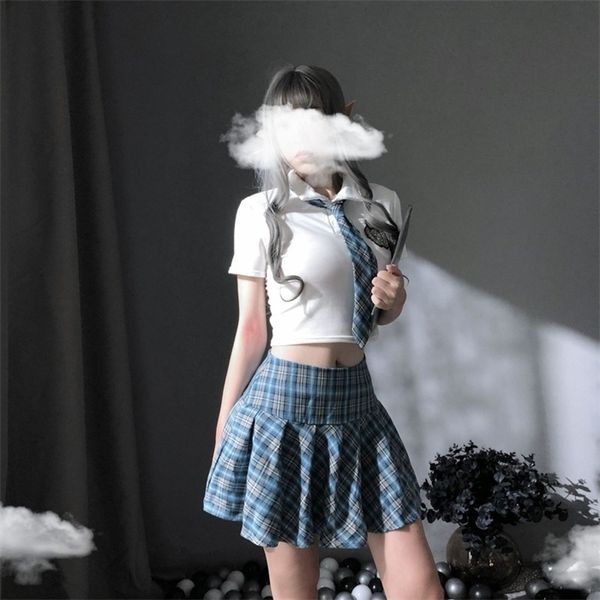 

anime cosplay jk uniform school girls kawaii sailor suit women fancy outfit halloween costume roleplay fantasy lingerie, Black;white