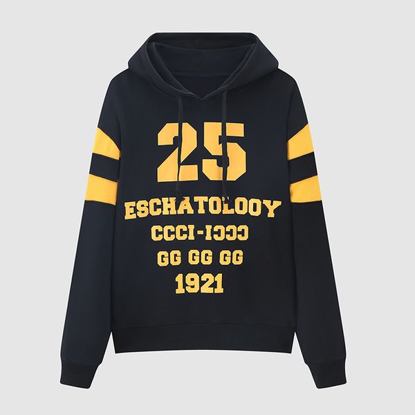 

21ss fashion designers mens hoodie sweatshirt fleece letter printed pullover street hip hop couple sweater, Black