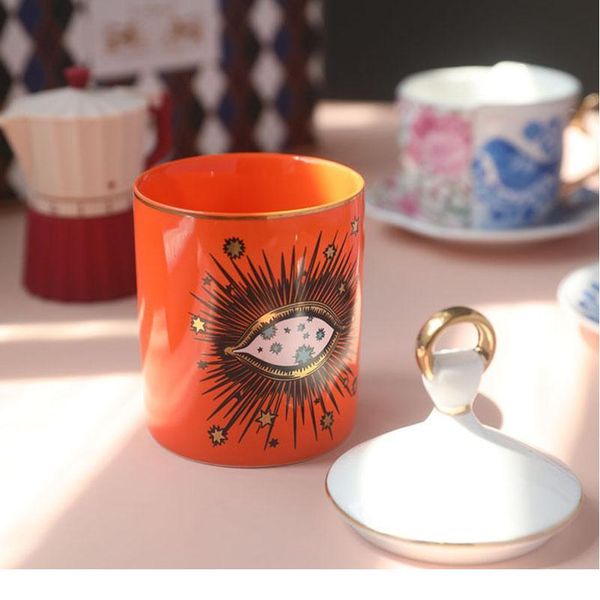 

modern big eye ceramic jar for swab,cosmetic pads,bathroom vanity counterstorage organizer canister, ca jllhlh