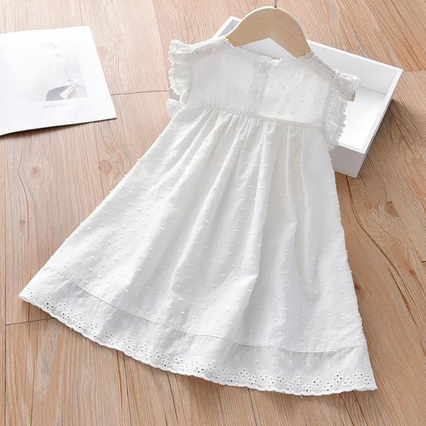 

girl's dresses 2021 kids girls princess lace dress summer fashion girl sleeveless party costume children wedding clothing 2-6y, Red;yellow