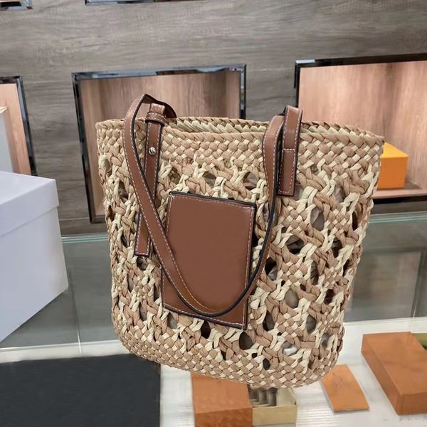

vegetable basket woven bag leather shopping beach holiday handbag stripes camouflage silks satins letter open soft bucket linen pocket