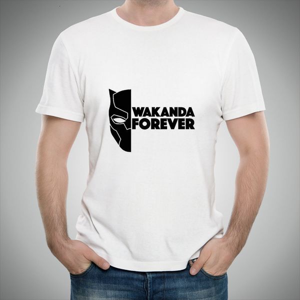

2021 new graphic t shirts anime black panther shirt solid color printed cartoon tshirts oversized wakanda forever men clothing vkcb, White;black