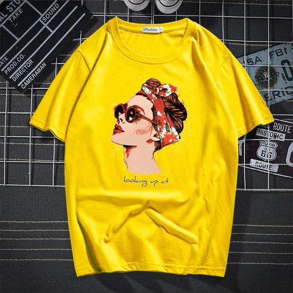 

new fashion cool print female t-shirt white women tshirts summer casual harajuku t shirt femme 7 colors large size