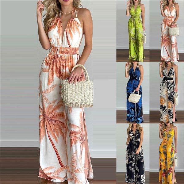 

women's digital printing colorful jumpsuit women clubwear summer backless playsuit bodycon jumpsuits trousers bodysuits, Black;white