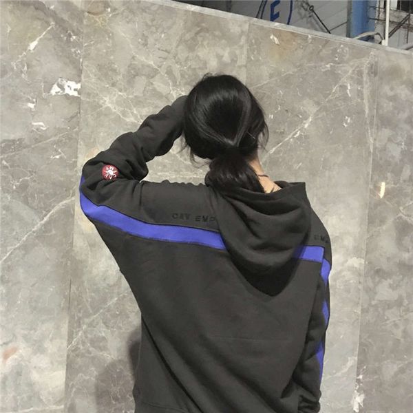 

blue 20ss hoodie hooded washed do old men women 1, Black