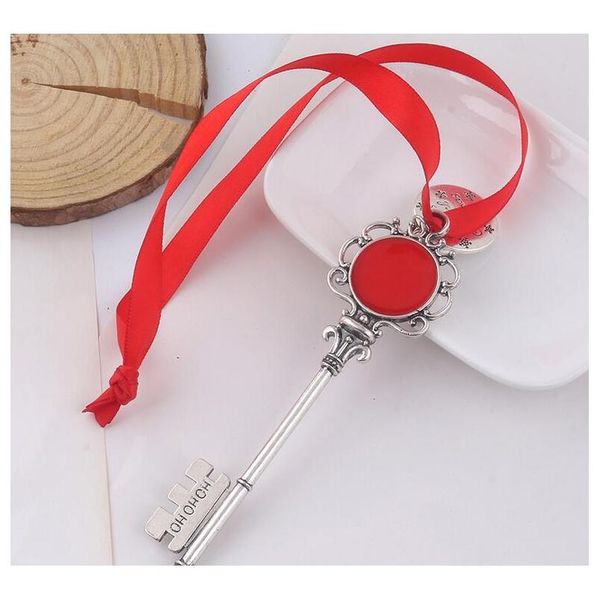 

wholesales christmas magic santa claus key pendant ornaments decorations xmas halloween gifts letter ribbon jllogf outbag2007