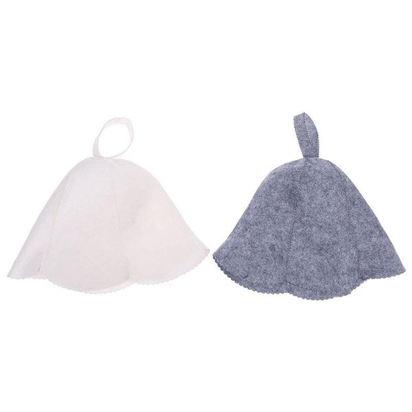 

wide brim hats felt sauna hat anti heat cap shower, Blue;gray