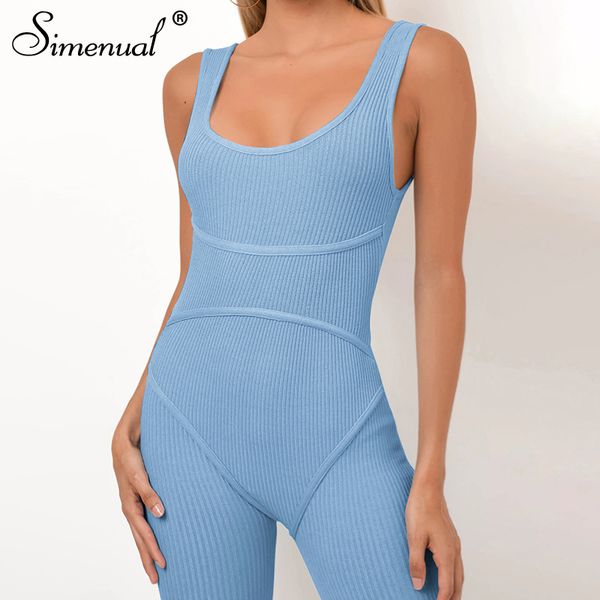 

ribbed skinny casual biker shorts rompers womens jumpsuit sleeveless sporty workout bodycon fashion playsuits solid hot, White;black