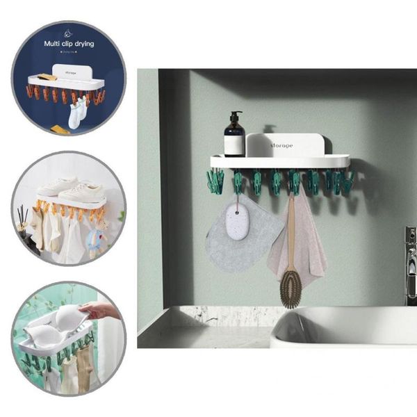 

hangers & racks smooth edge useful laundry underwear drying hanger rack pp socks space saving for balcony