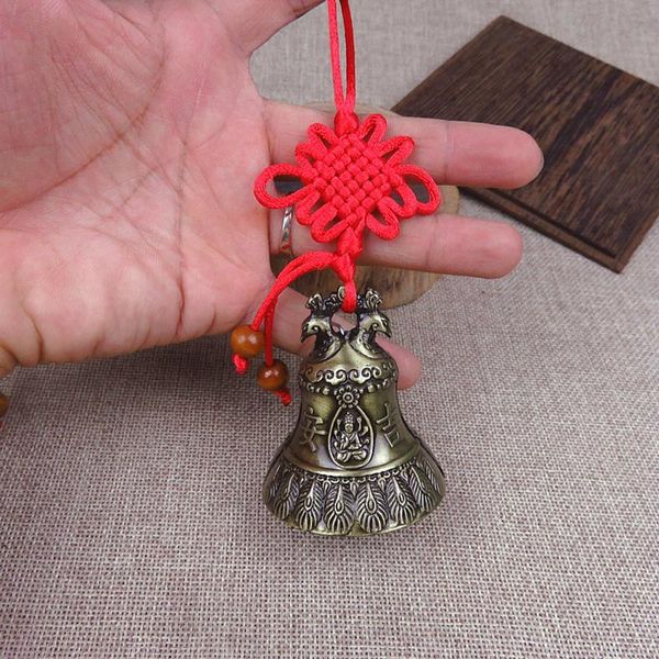 

decorative objects & figurines 1pcs vintage carve wind chimes bell copper yard garden decor windbell outdoor hanging home temple ornament