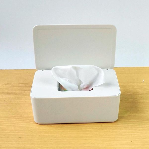 

tissue boxes & napkins with lid boxwet box deskseal baby wipes paper storage dispenser holder household plastic dust-proof