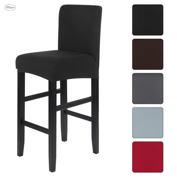 

1/2/4/6pcs dining room chair cover seat protect short dining chair cover stretch protect seat slipcover elastic washable