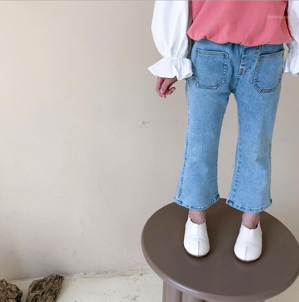 

arrival girls long pants spring fashion kids jean 2-7 years yx4351, Blue