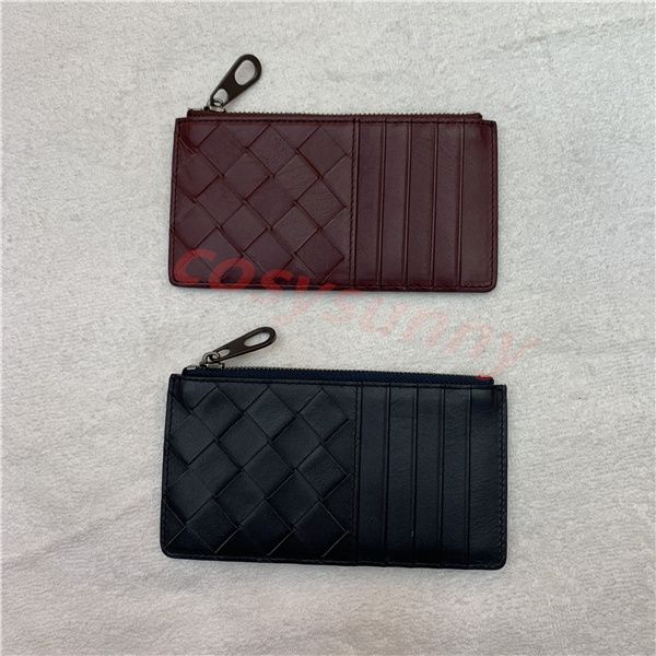

luxury designer cardholder leather plaid black zero wallet coin bag delivery