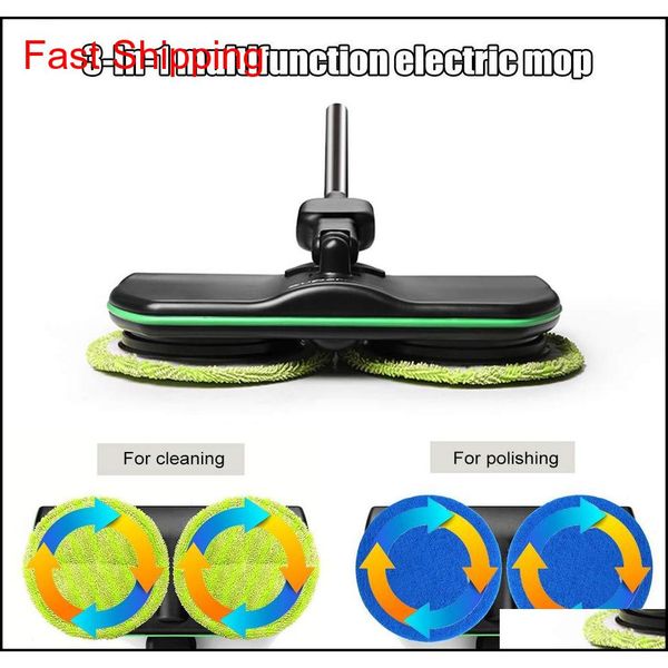 

rechargeable 360 degree rotation cordless floor cleaner scrubber polisher electric rotary mop microfiber clea jlldcs bdesybag