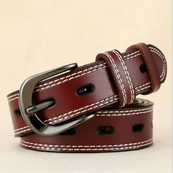 

men belts women genuine leather, Black;brown