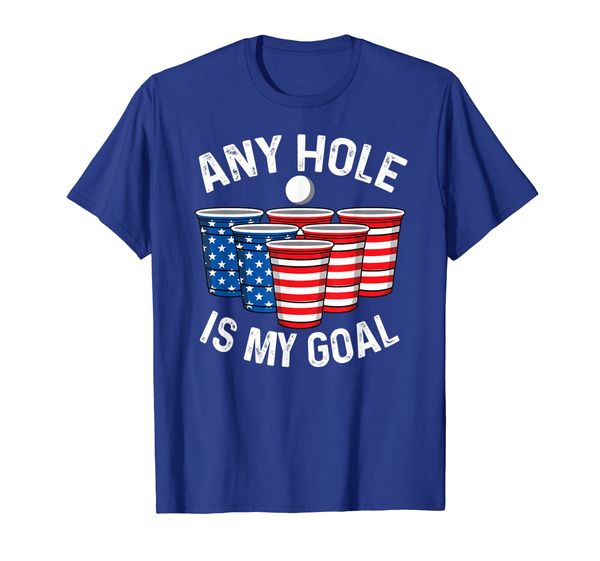 

any hole is my goal beer pong 4th july patriotic gift shirt, White;black