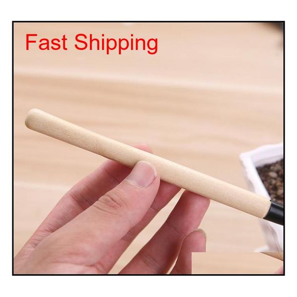 

3pcs/set mini portable gardening tool wooden handle metal head shovel rake bonsai tools flo qylale homes2011