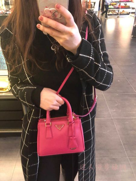 

womenbag fashion cross pattern killer mini rose red one shoulder handbag