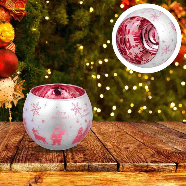 

candle holders 1pc christmas holder romantic candlestick nordic retro glass cup
