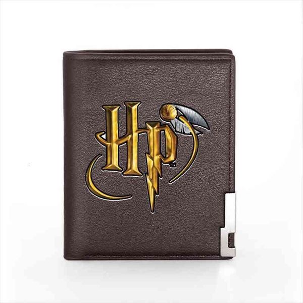 

fashion hp snitch ball printing black pu leather wallet men bifold credit card holder short purse male, Red;black