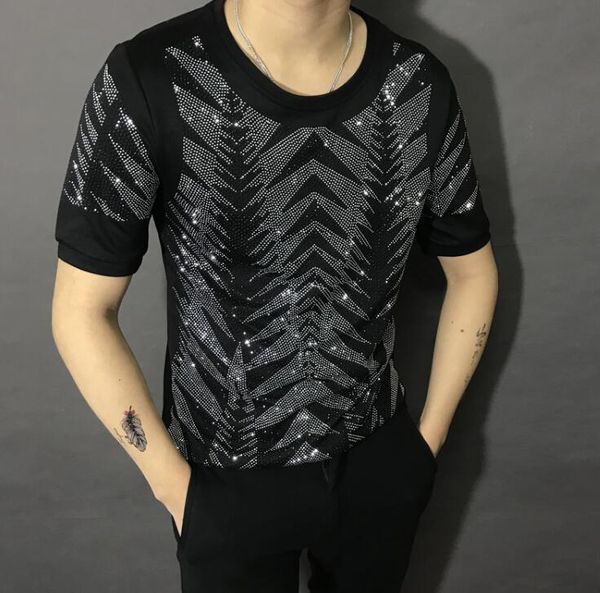 

men's t-shirts spring 2021 short sleeve drill t-shirt with the fashion style for men and women brand bright, White;black