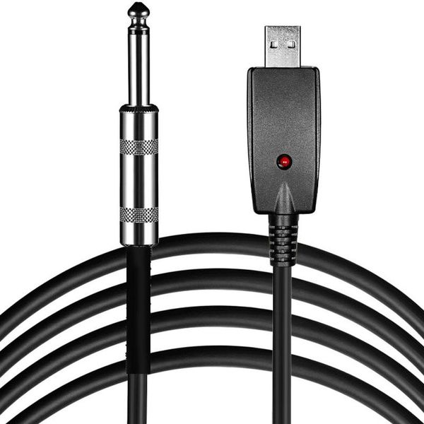 

audio cables & connectors usb to guitar cable 3m computer 6.35