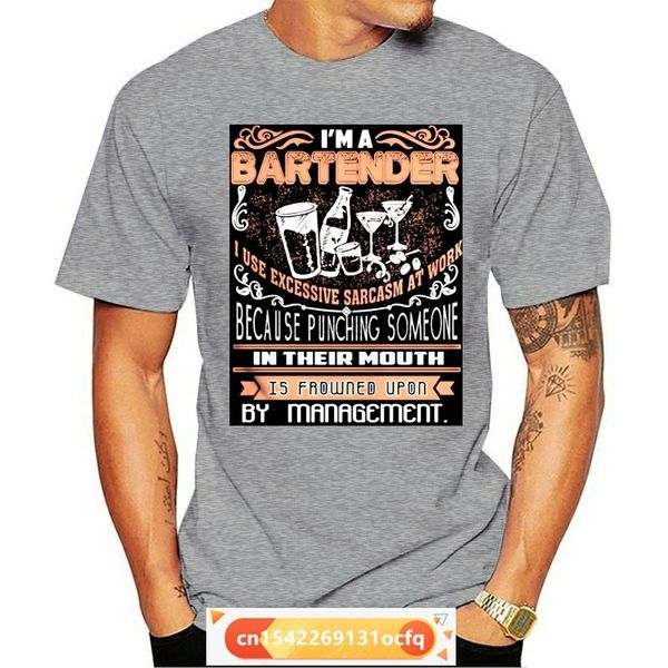 

men's t-shirts men short sleeve tshirt i'm bartender t shirt t-shirt cool women, White;black
