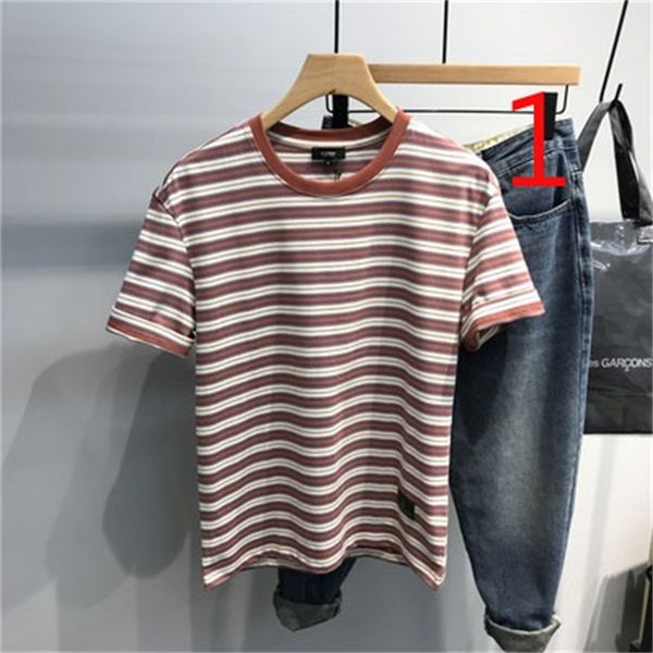 

2021 new men's tight-fitting korean autumn trendy fashion sweater half-sleeved embroidery qq0r, White;black