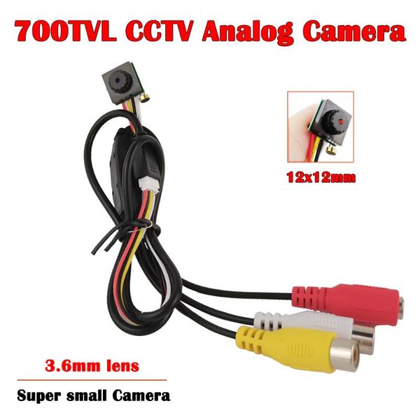 

700tvl super fpv mini analog camera 12x12mm micro video camera cmos sensor color av home security surveillance cam