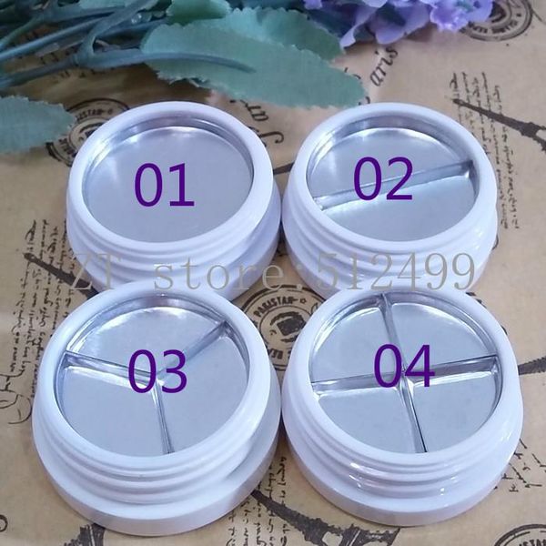 

30mm 20/50/100pcs high-grade round white skylight plastic box pressure pan eye shadow, face cream jars eyeshadow compact