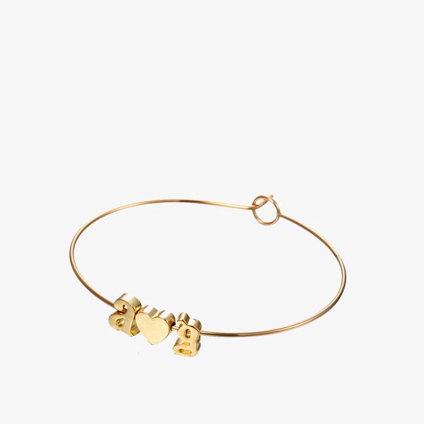 

enfashion letter bracelet initial cuff bracelets gold color alfabet bangles bracelets for women pulseiras diy jewelry q0717, Black