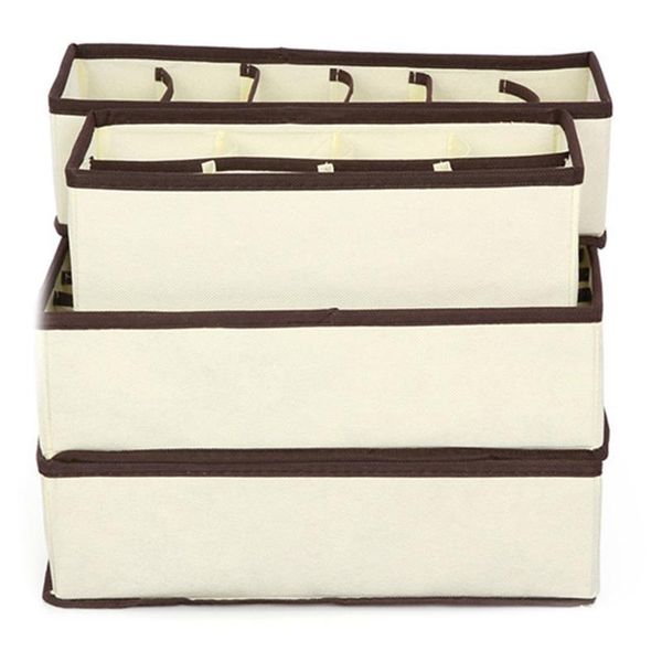

storage drawers 4pcs boxes underwear divider drawer lidded closet organizer ropa interior organizador for ties socks shorts brar