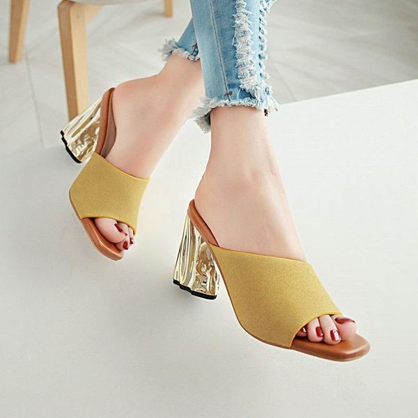 

slippers women's summer ladies sandals heels shoes woman, Black