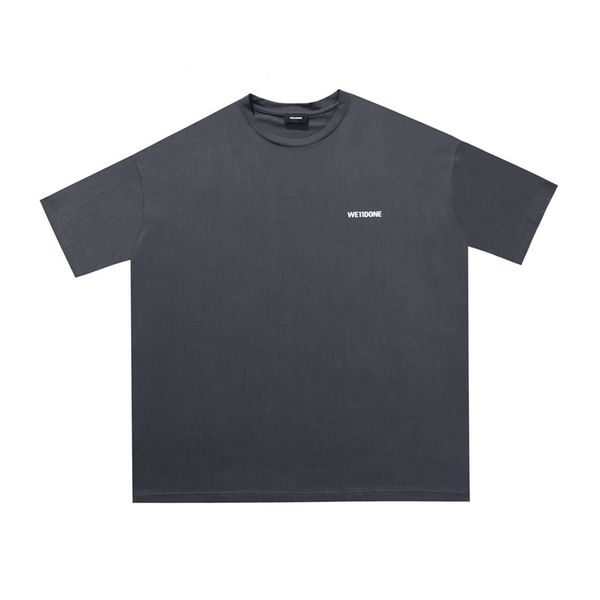 

2021 new oversize we11done t shirt men women tees small printing welldone t-shirts n7un, White