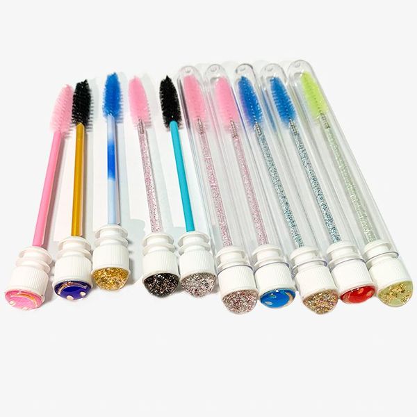 

makeup brushes 20/30/50pcs mascara eyelash spoolies lash tube applicator disposable wand with holder