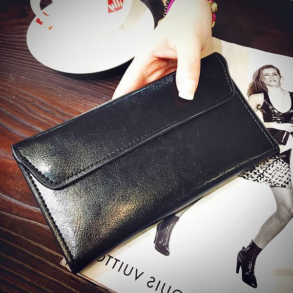 

sunny beach famous brand 2019 genuine leather women wallet purse bag designer wallets long money wallet y190701, Red;black