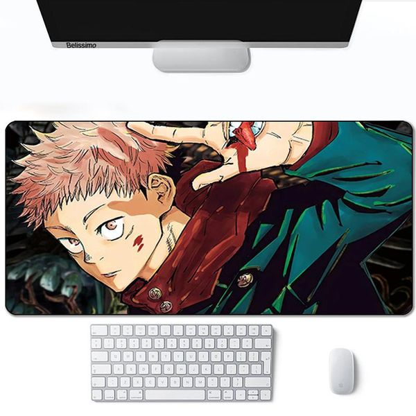 

mouse pads & wrist rests pad anime lapgamer jujutsu kaisen mausepad extended on the table rubber mat mause cute keyboard pink xxl