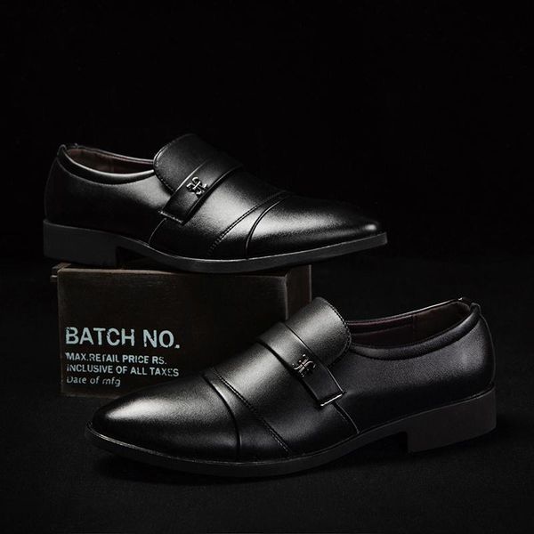 

dress shoes aetvnee classic business men's fashion elegant formal wedding men slip on office oxford for black