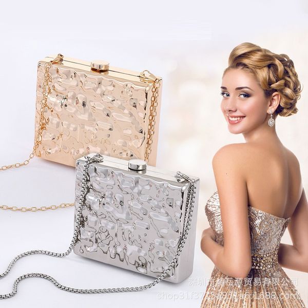 

evening bag 2021 portable shoulder solid color embossed hand